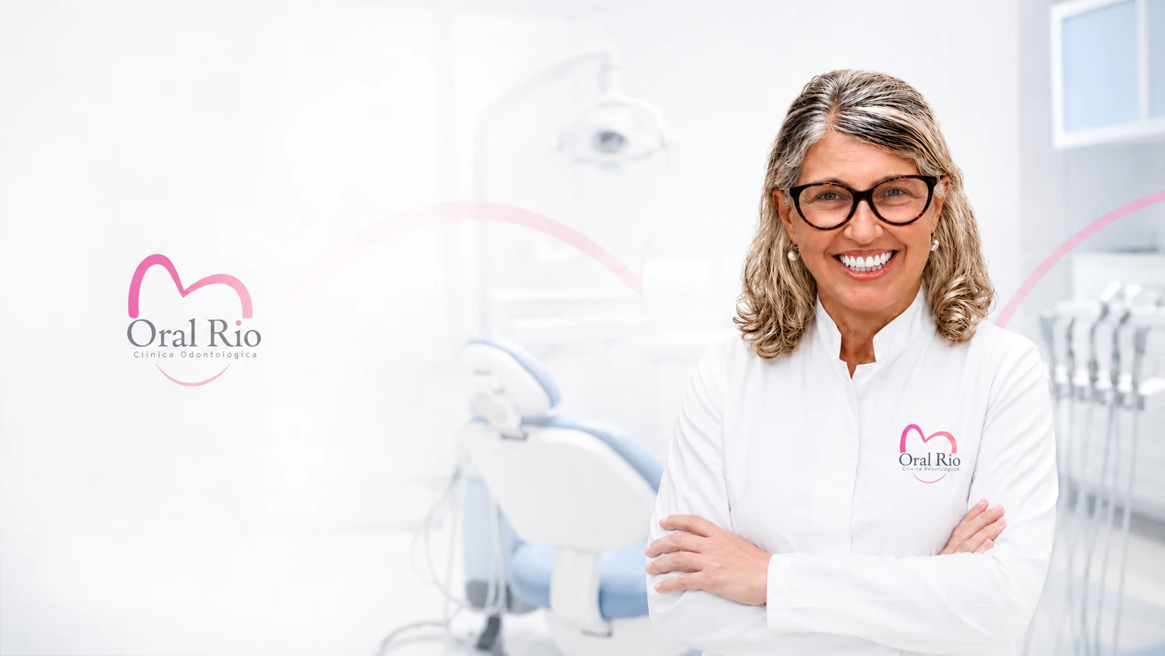 Dra. Neiva Maria no consultório da Oral Rio